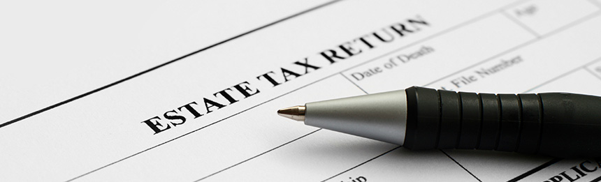 Estate tax return document
