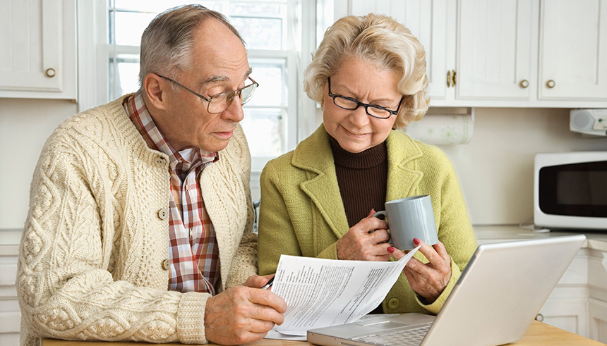 Elderly couple looking into tax advantage alternatives