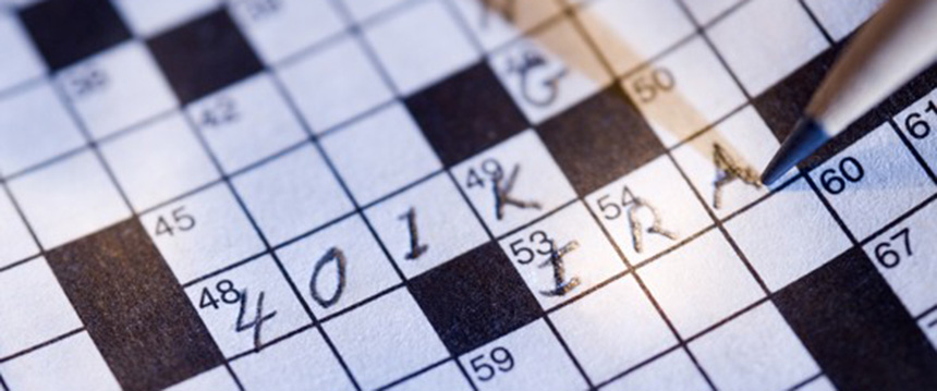 401k and IRA crossword puzzle